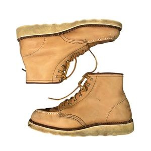 Redwing Women’s 6 inch Classic Moc Short Leather Tan Boot 6.5